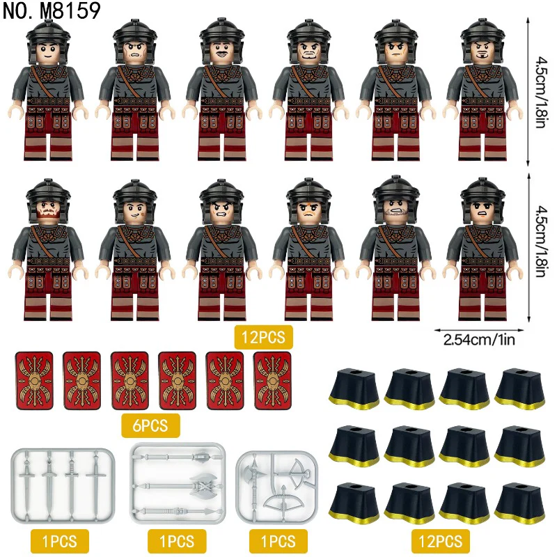 M8159 M8174 Roman Warriors Minifigures - Image 6