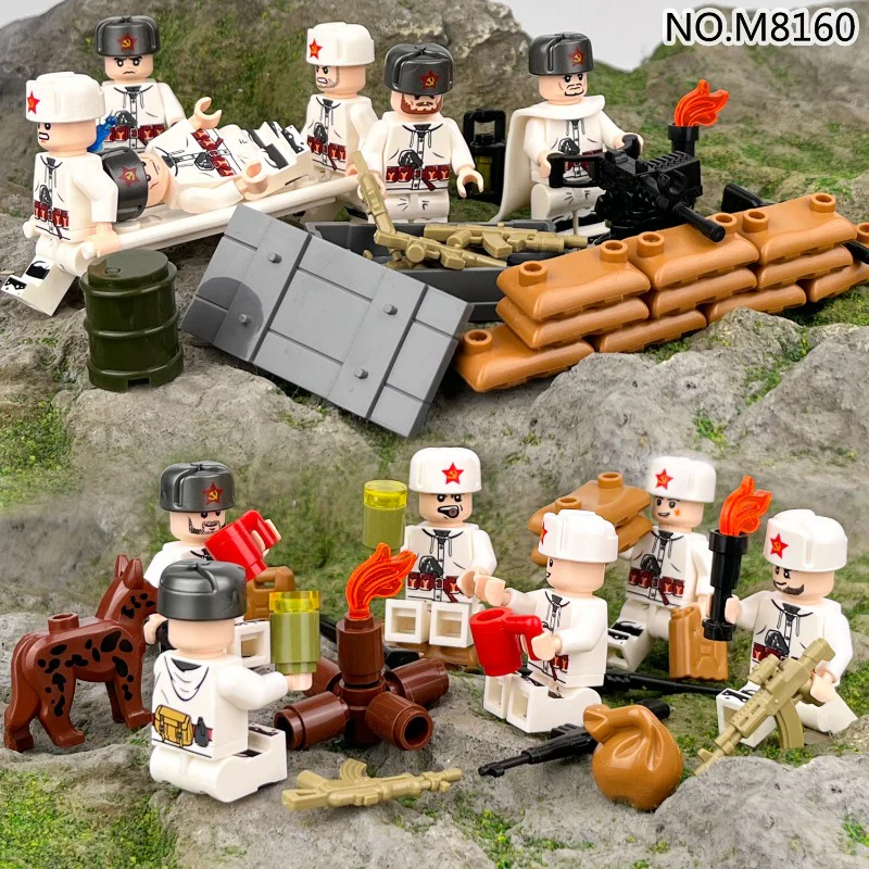 M8160 M8202 Soviet field unit Minifigures - Image 2
