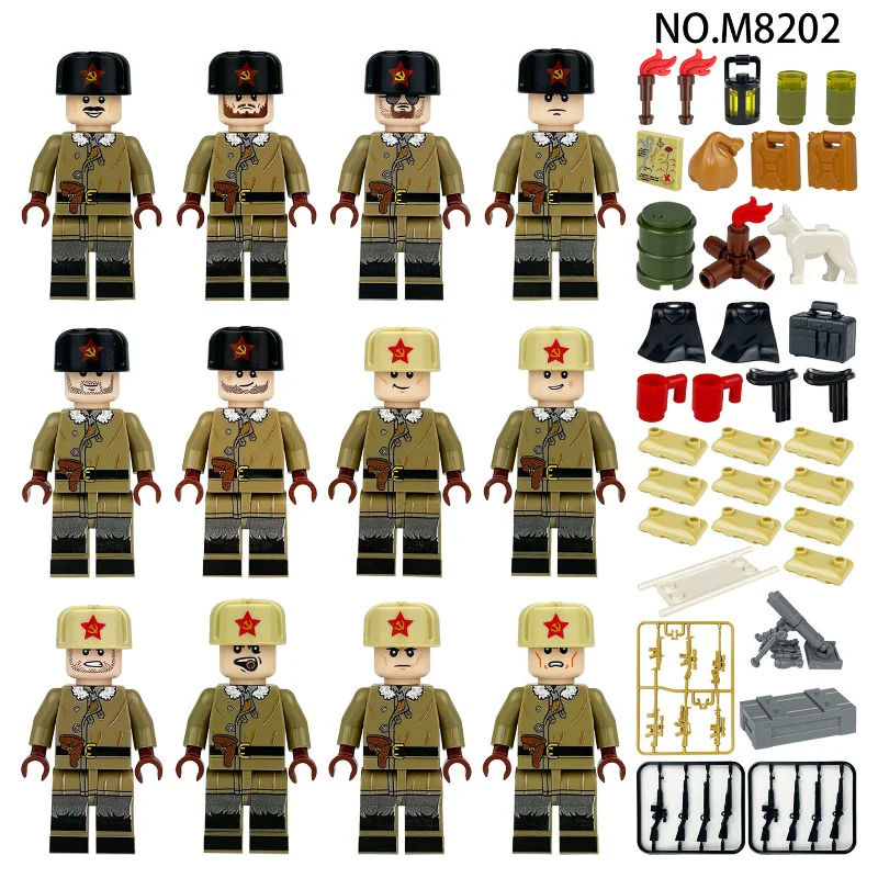 M8160 M8202 Soviet field unit Minifigures - Image 4