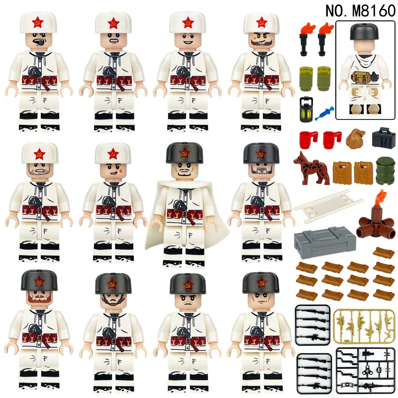 M8160 M8202 Soviet field unit Minifigures - Image 6