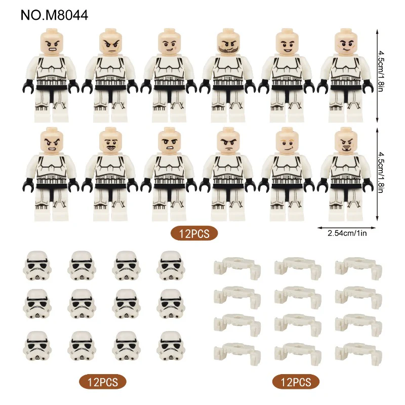 M8164 M8165 M8044 Star Wars Series Minifigures - Image 4