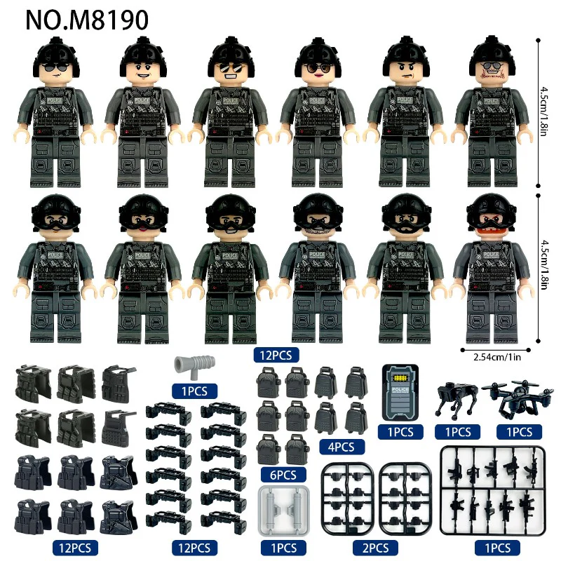 M8190 Special Police Brigade Minifigures - Image 3