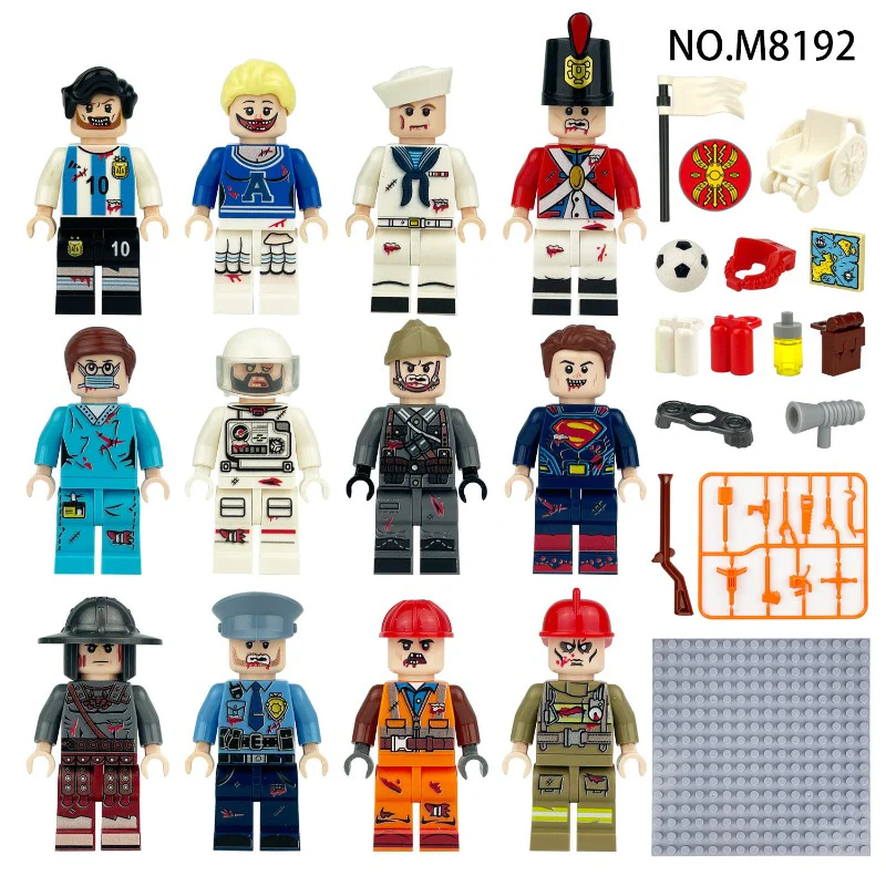 M8192 M8193 Plant Zombie War Minifigures - Image 2
