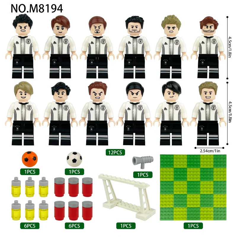 M8194 european football team Minifigures - Image 2