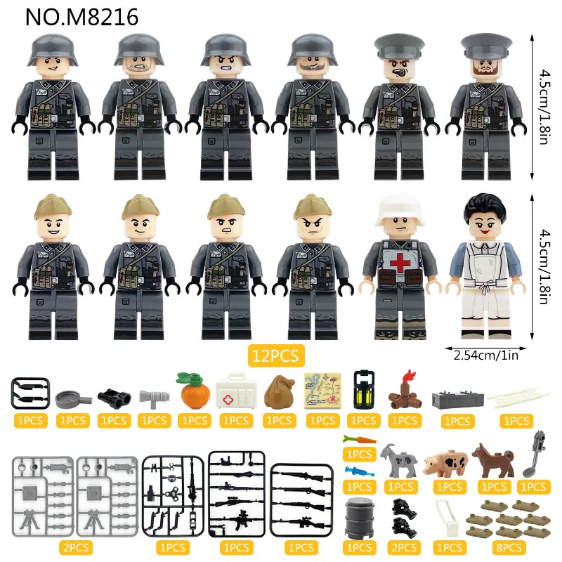 M8216 German logistics units during World War II Minifigures - Image 2