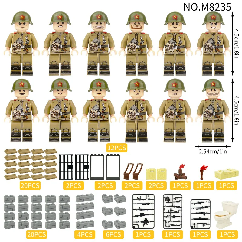 M8235 Soviet urban warfare Minifigures - Image 2