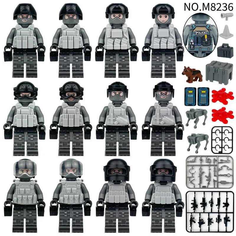 M8236 Dutch Rapid Reaction Force Minifigures