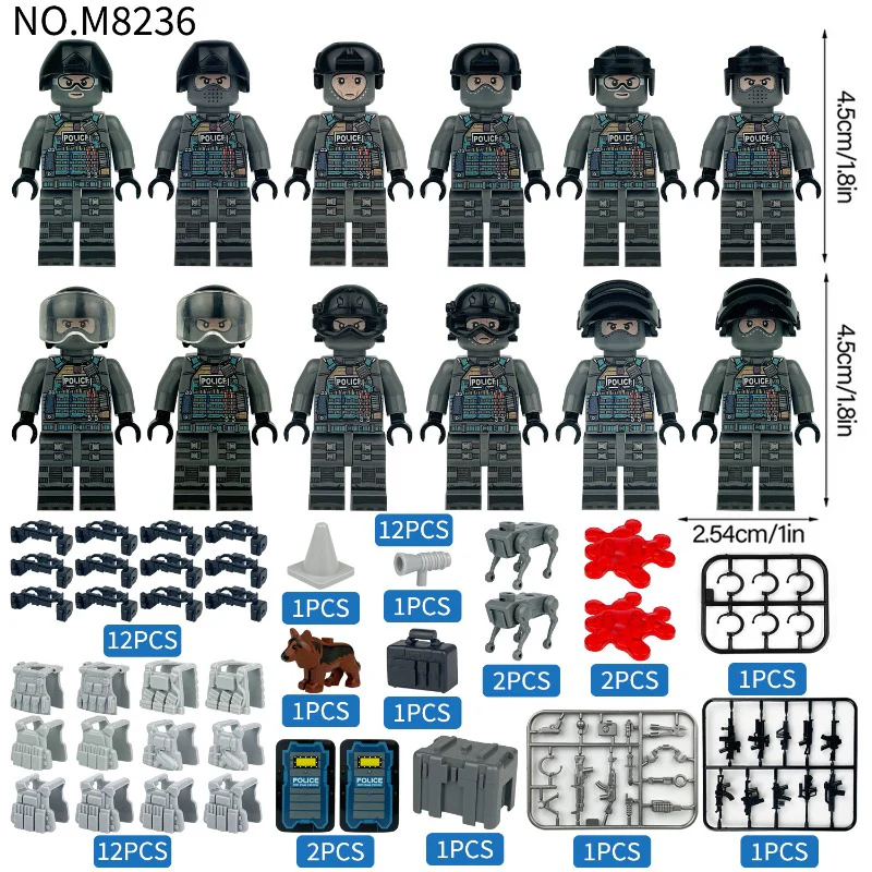 M8236 Dutch Rapid Reaction Force Minifigures - Image 2