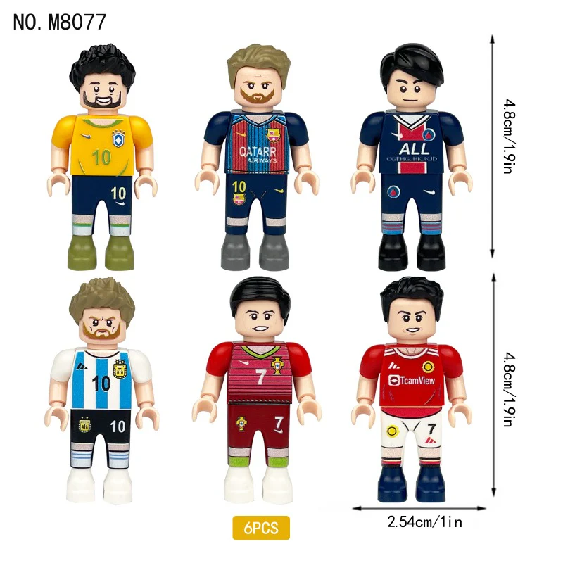 M8242 M8101 M8077 M8046 Football League Player Minifigures - Image 6