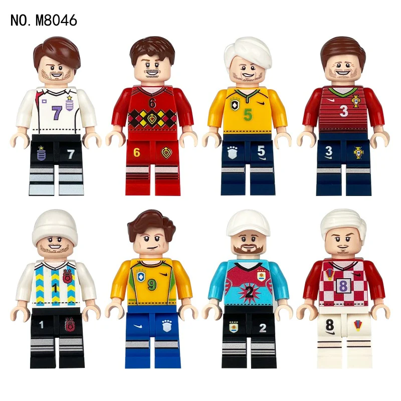 M8242 M8101 M8077 M8046 Football League Player Minifigures - Image 7