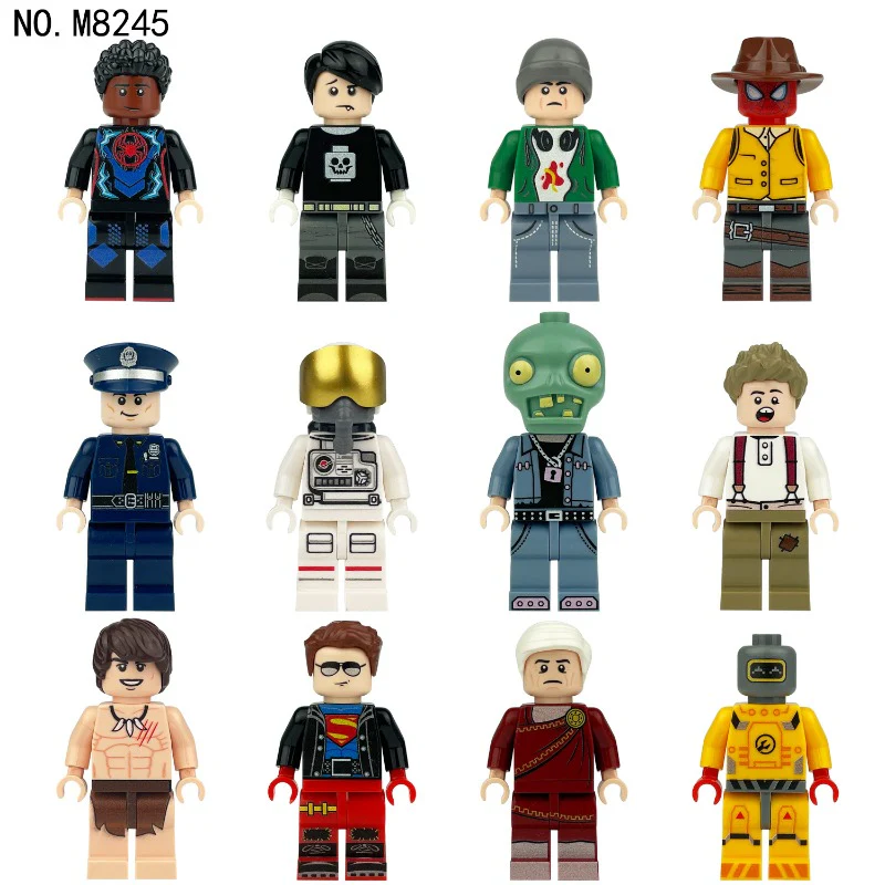 M8245 M8185 M8187 City Police Astronaut Career Minifigures - Image 4