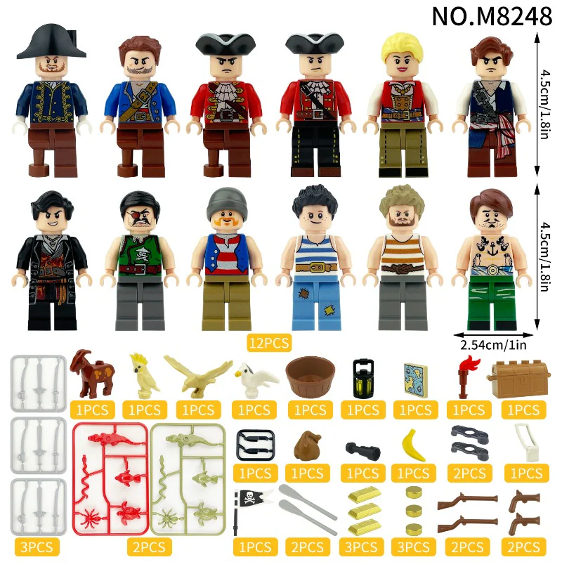 M8248 Inland Sea Pirate Gang Minifigures - Image 2