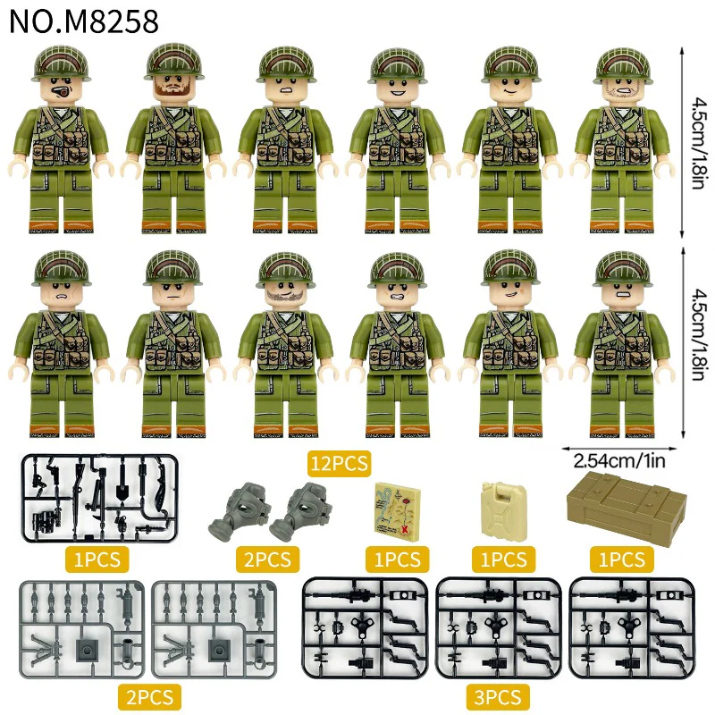 M8258 US Infantry Battalion Minifigures - Image 2