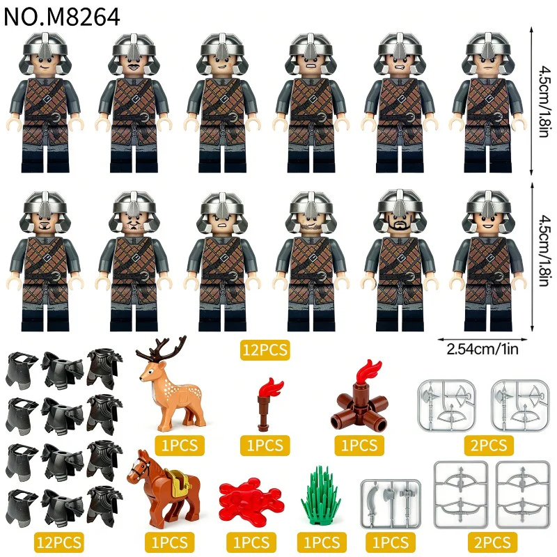 M8264 Werewolf Legion Hunt viking minifigure - Image 2