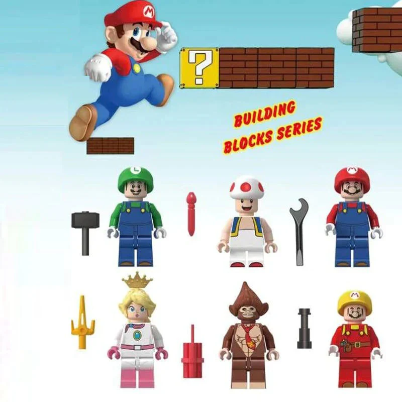 Mario mushroom man minifigure - Image 2