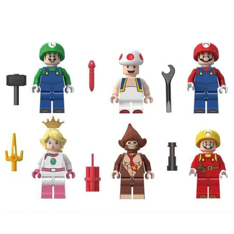 Mario mushroom man minifigure - Image 5