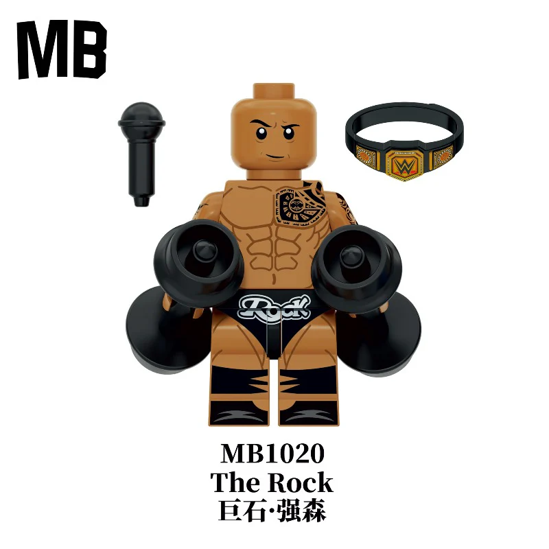 MB1020-MB1024 WWE Wrestler Duelist Series Minifigures - Image 2