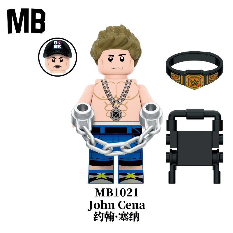 MB1020-MB1024 WWE Wrestler Duelist Series Minifigures - Image 3