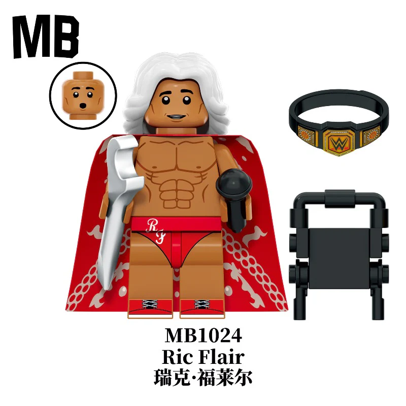 MB1020-MB1024 WWE Wrestler Duelist Series Minifigures - Image 6