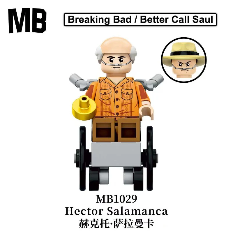 MB1028-1029 Breaking Bad Series Lalo Salamanca Hector Salamanca Minifigures - Image 3