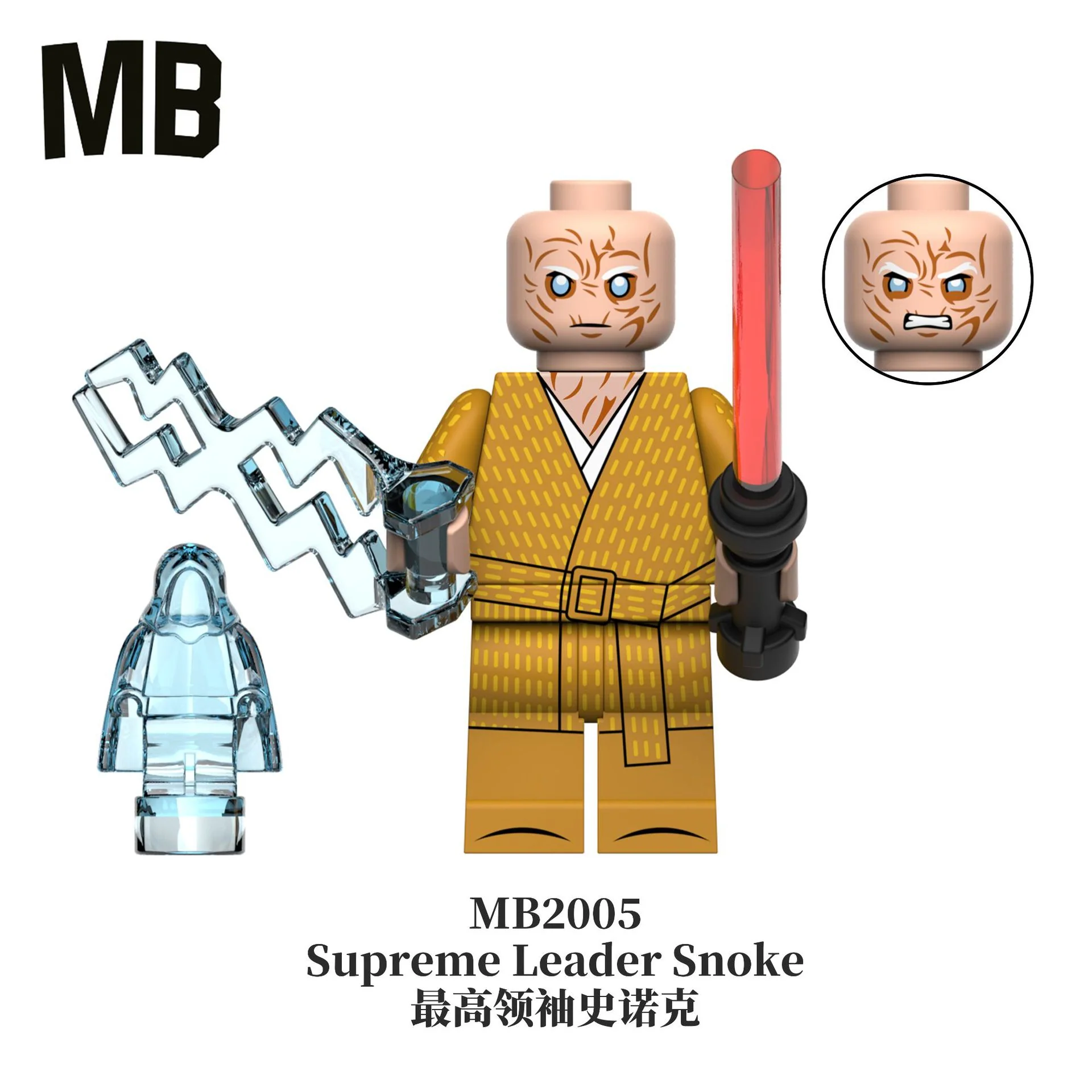 MB2005 MB2006 Star Wars Series Supreme Leader Snoke Plo Koon Minifigures - Image 3