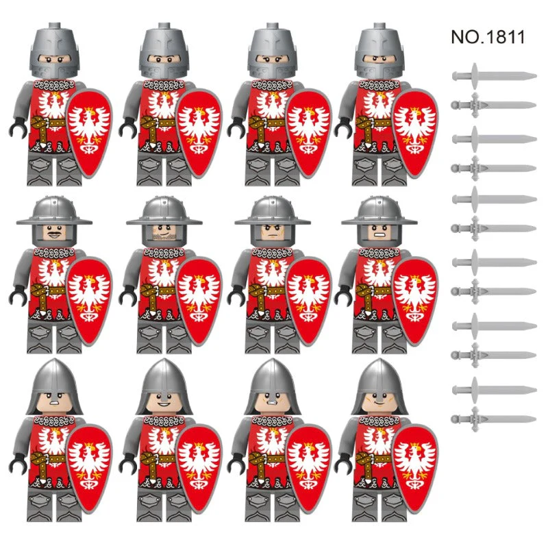 Medieval Ancient Rome Series Knight Military Castle Minifigures - Image 10