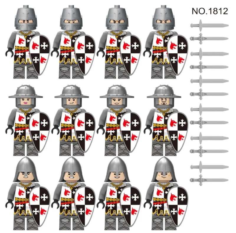 Medieval Ancient Rome Series Knight Military Castle Minifigures - Image 11
