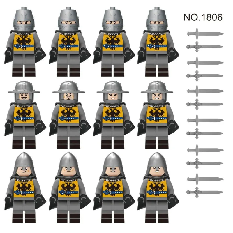 Medieval Ancient Rome Series Knight Military Castle Minifigures - Image 20