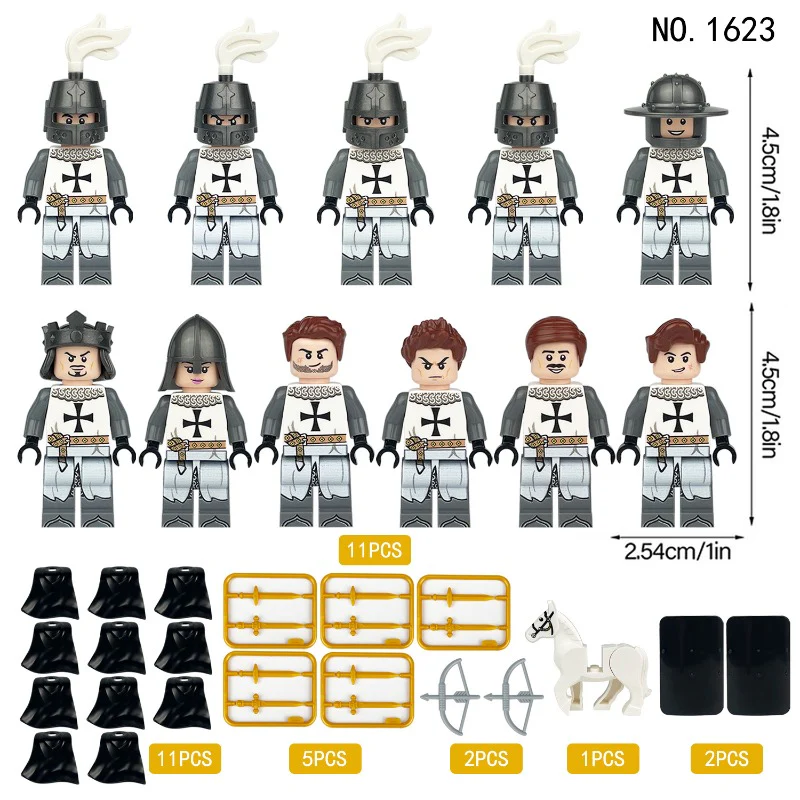 Medieval Ancient Rome Series Knight Military Castle Minifigures - Image 22