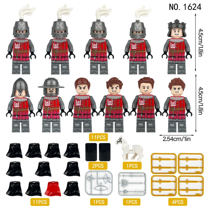 Medieval Ancient Rome Series Knight Military Castle Minifigures - Image 23