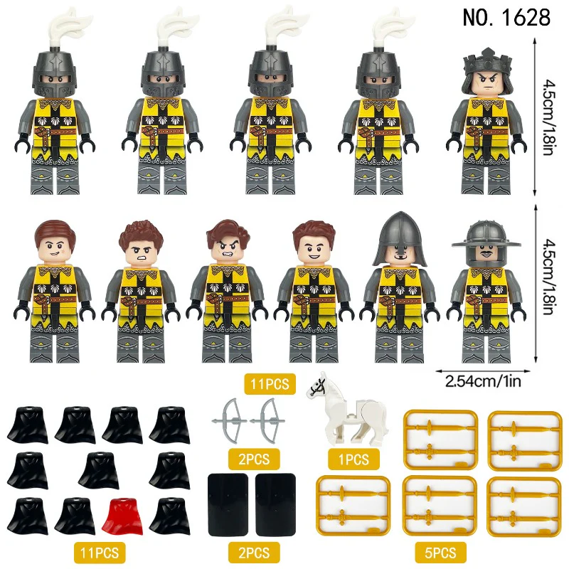 Medieval Ancient Rome Series Knight Military Castle Minifigures - Image 24