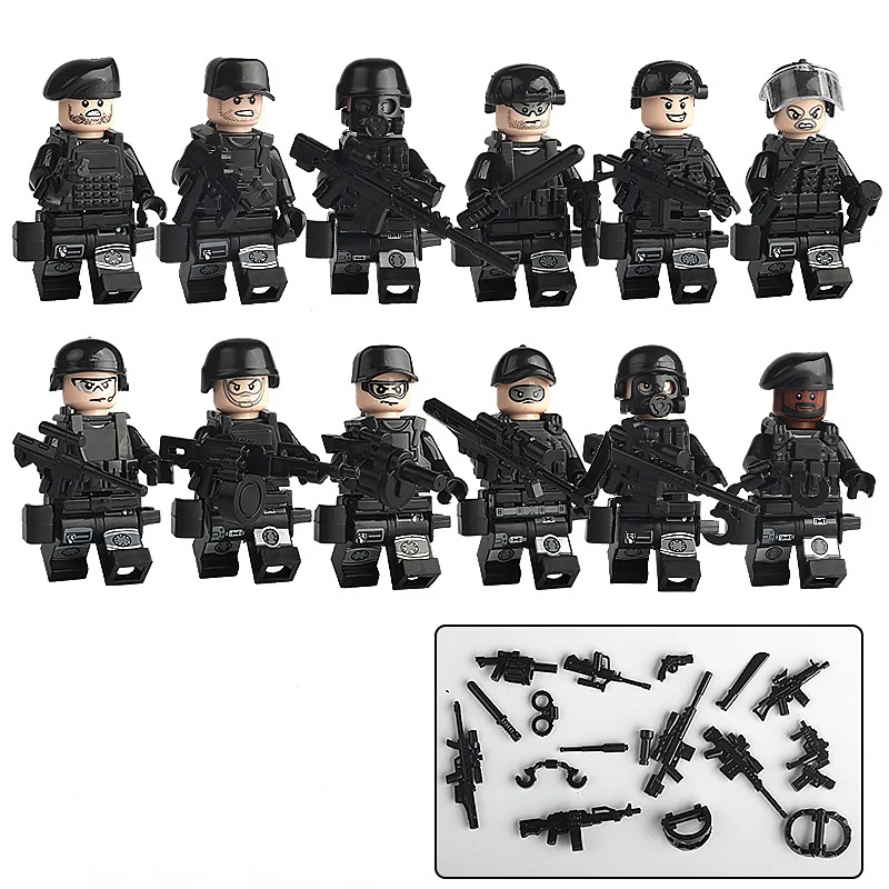 Military Minifigures Special Police Quipment Arsenal Accessories - Image 11