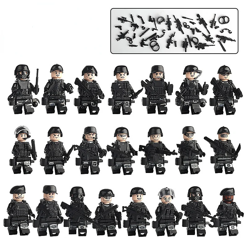 Military Minifigures Special Police Quipment Arsenal Accessories - Image 12