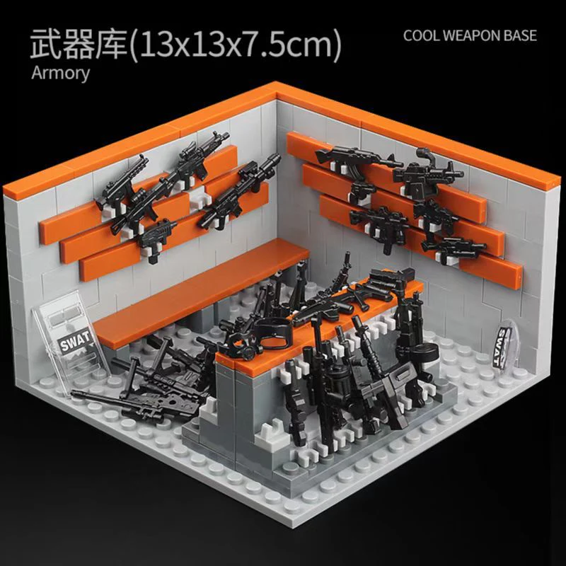 Military Minifigures Special Police Quipment Arsenal Accessories - Image 7