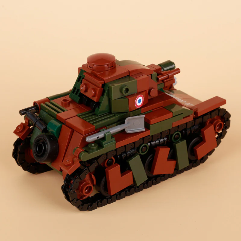 Military World War II French Renault Light Engineering Tank Artillery Vehicle - Image 2