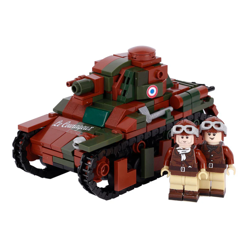 Military World War II French Renault Light Engineering Tank Artillery Vehicle - Image 6