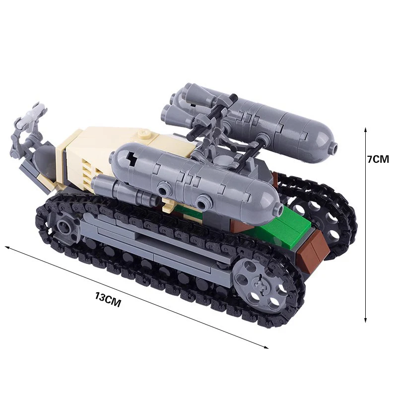 Military World War II French Renault Light Engineering Tank Artillery Vehicle - Image 9