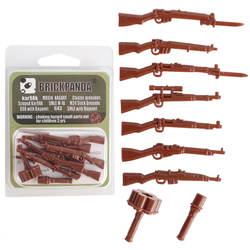 Military World War II Two Tone Weapons Minifigures Accessories Gun - Image 5