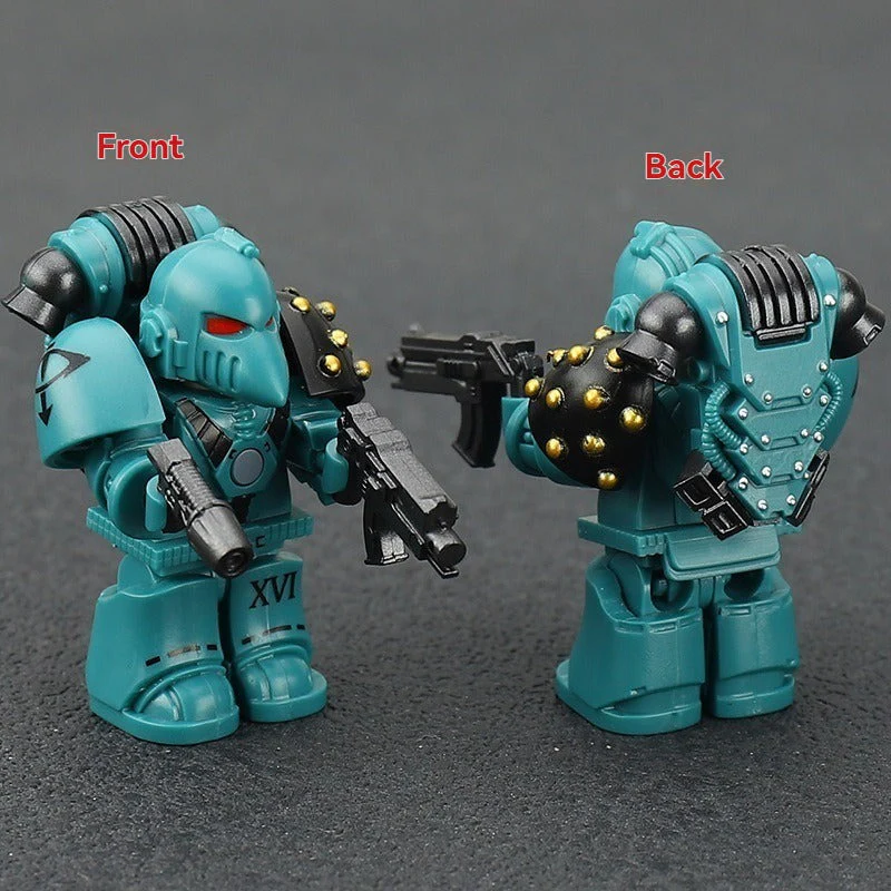 MK6 Warhammer 40k Series Space Marine Sons of Horus Night Lords Minifigures - Image 4