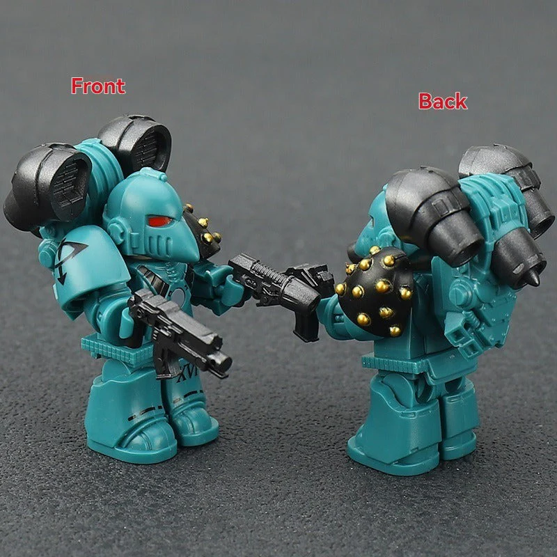 MK6 Warhammer 40k Series Space Marine Sons of Horus Night Lords Minifigures - Image 5