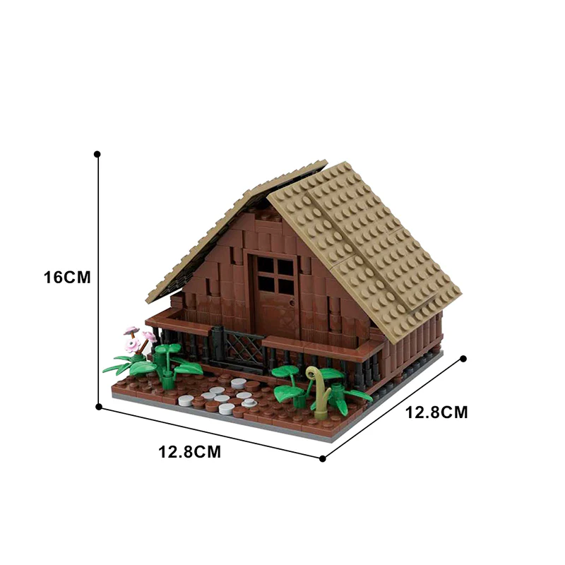 (Gobricks version) MOC-146915 Wooden House (without interior) - Image 3