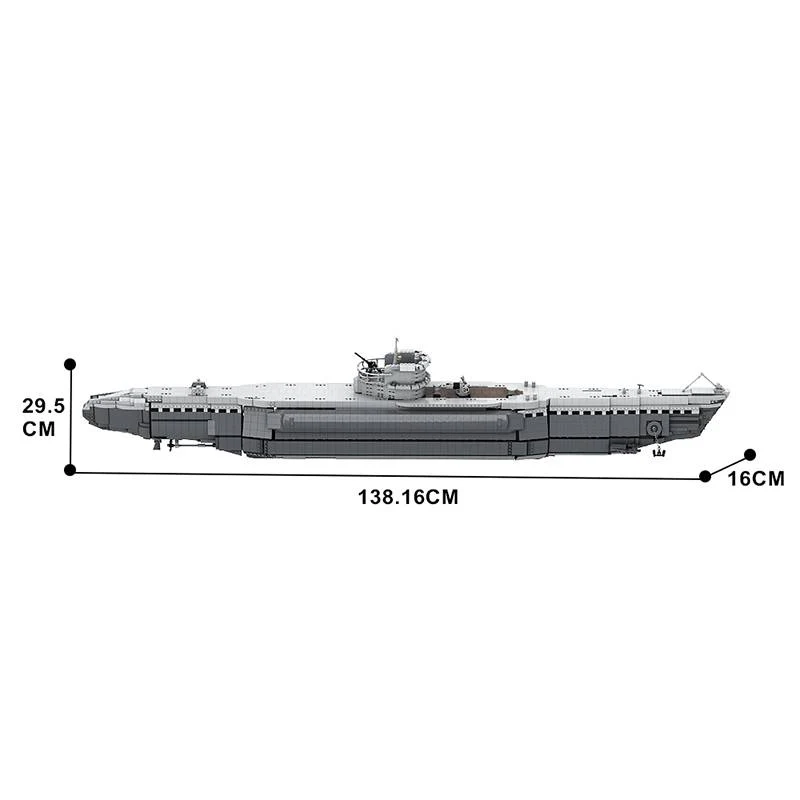 (Gobricks version) 4815pcs MOC-71578 Type VIIB U-boat - Image 2