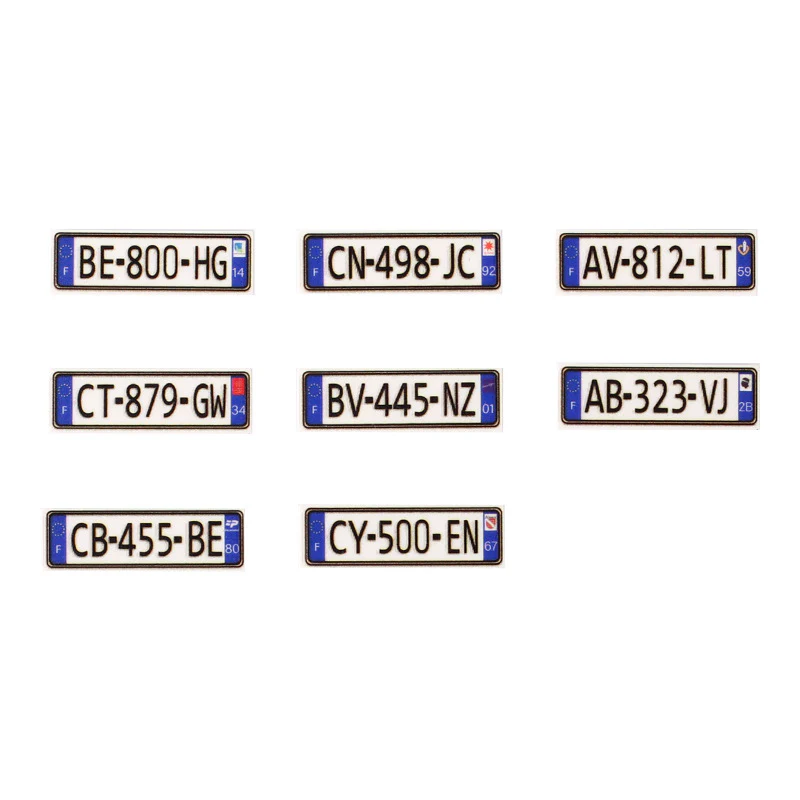 MOC city building blocks car model license plate logo - Image 7