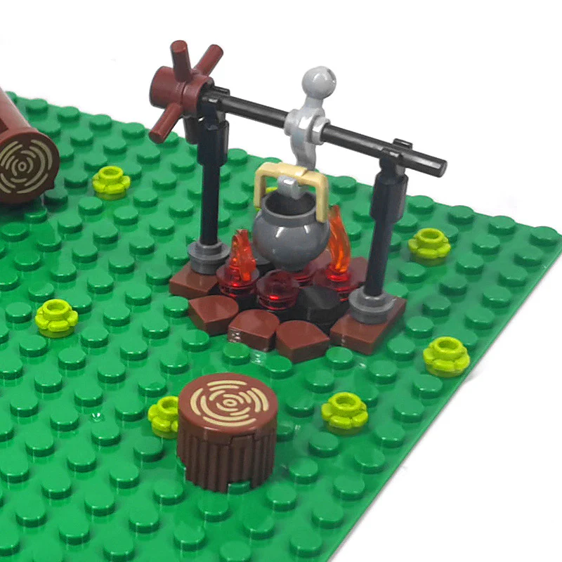 MOC City Camping Picnic Sausage BBQ Grill Tent - Image 4