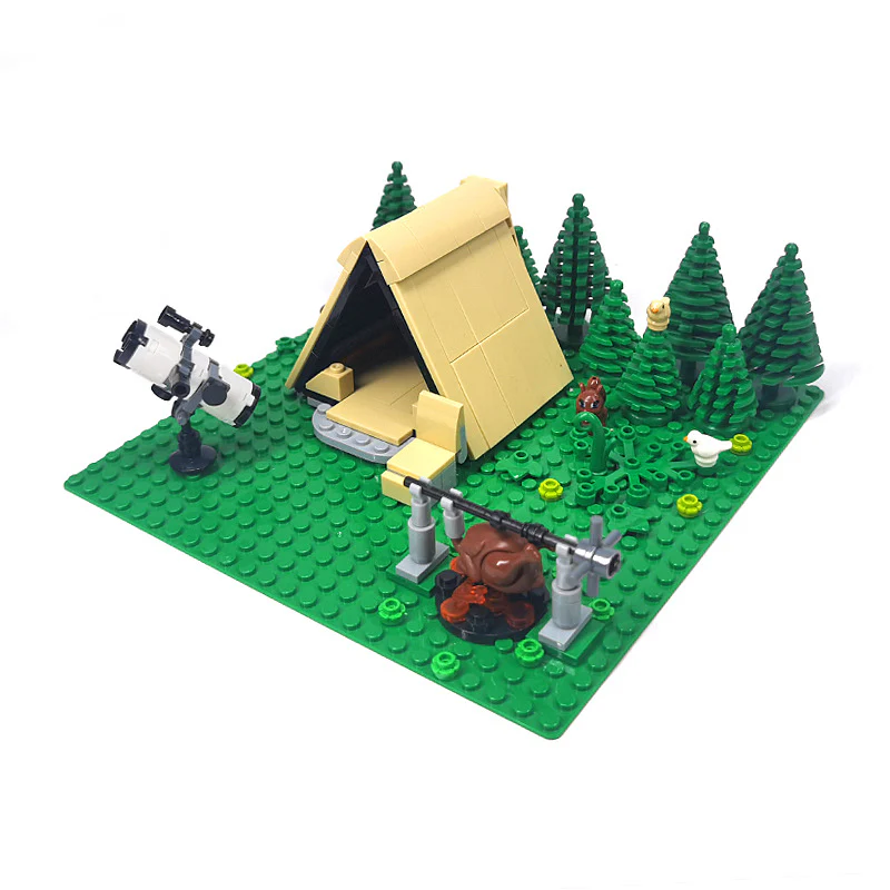 MOC City Camping Picnic Sausage BBQ Grill Tent - Image 6