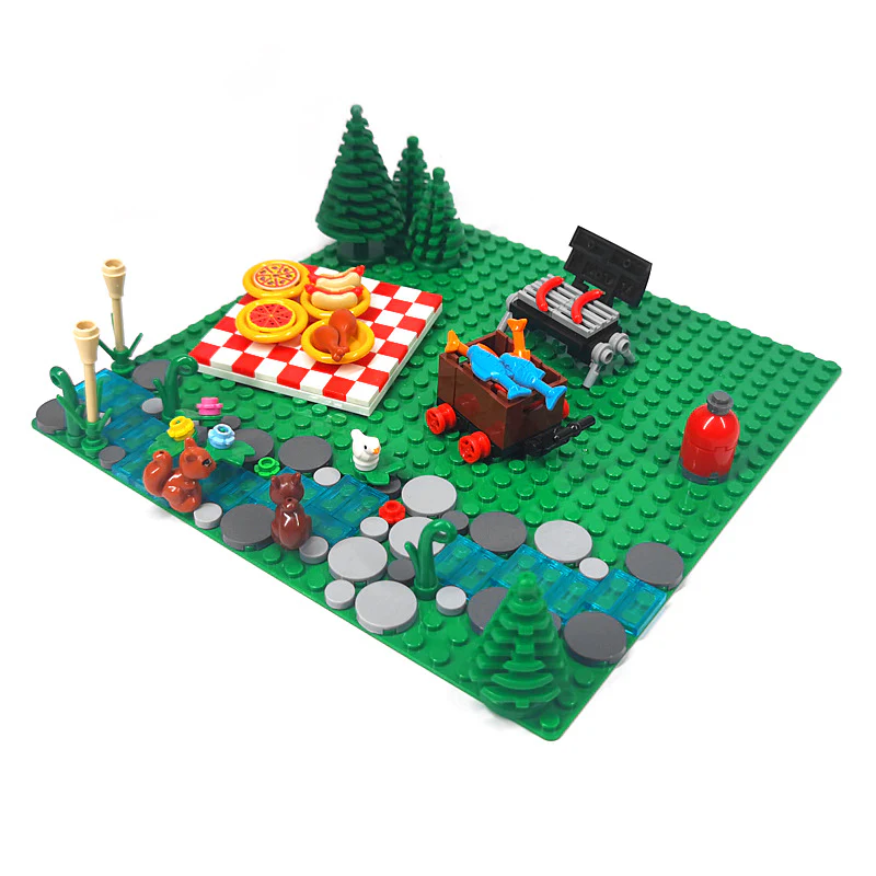 MOC City Camping Picnic Sausage BBQ Grill Tent - Image 7