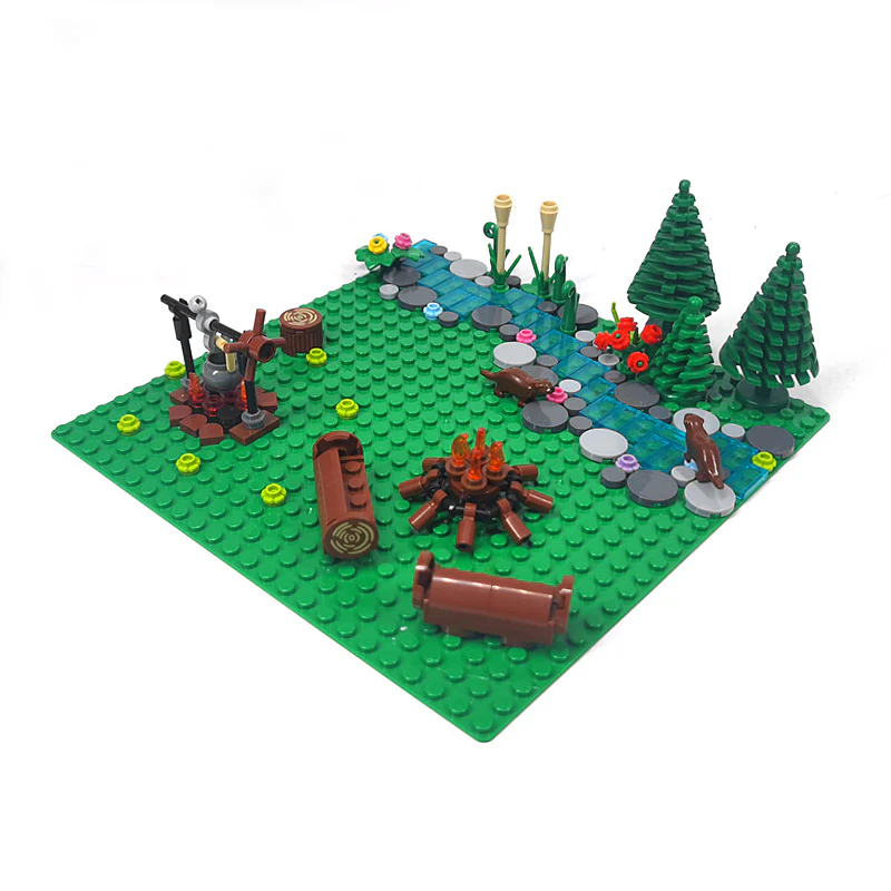 MOC City Camping Picnic Sausage BBQ Grill Tent - Image 9