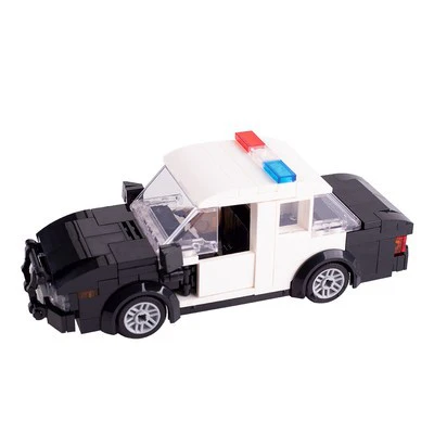 MOC City Life Minifigures Police Car Engineering Vehicle Tricycle Snowplow Truck - Image 9