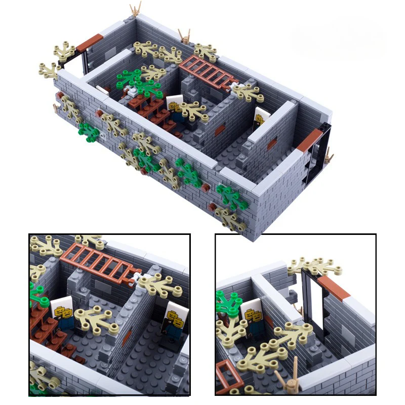 MOC City Police Street Scene Prison Cage Shooting Range Military Scene - Image 2