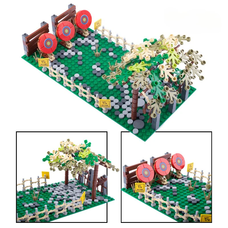 MOC City Police Street Scene Prison Cage Shooting Range Military Scene - Image 3